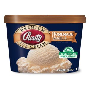 Purity Homemade Vanilla Ice Cream | Packaged