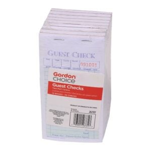 2 Part Carbon Guest Checks | Packaged
