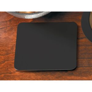 COASTER, PULPBOARD BLK SQUARE 4IN | Styled