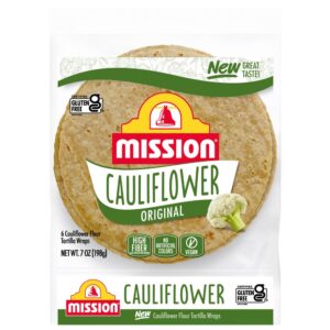 Mission Gluten Free Cauliflower Flour tortillas 6ct | Packaged