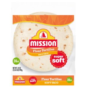 Mission Soft Taco Flour Tortillas 35oz | Packaged