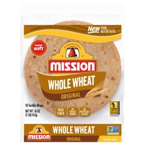 Mission Tortillas Whole Wheat WIC 16oz | Packaged