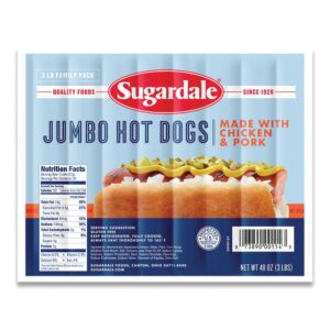 Family Pack Hot Dogs 8 Pack | Packaged