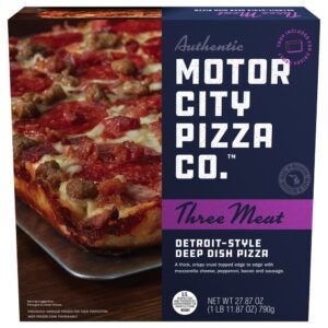 Three Cheese Meat Pizza | Packaged