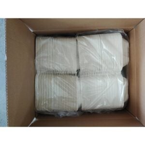 CONT HINGED PULP 9X6X3 HOAGIE WHITE COMP | Packaged