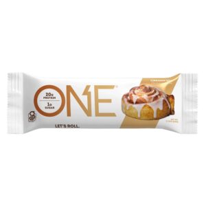 Cinnamon Roll Protein Bar | Packaged