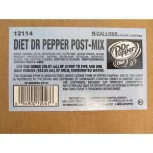 SYRUP BIB DR. PEPPER DIET 5GAL | Packaged