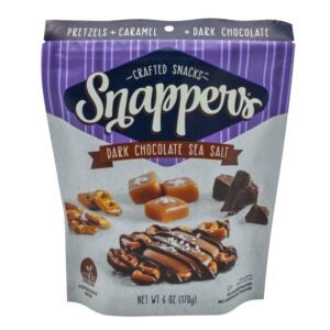 Dark Chocolate Sea Salt Pretzels | Packaged