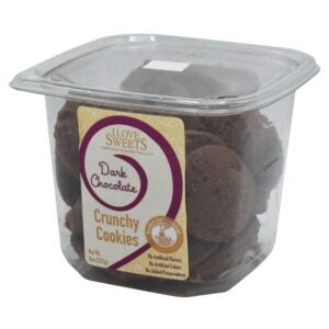 Crunchy Double Chocolate Cookies | Packaged