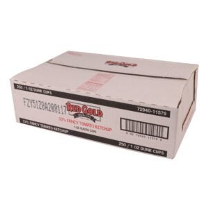 KETCHUP FCY DUNK CUPS 250-1Z RED GOLD | Corrugated Box