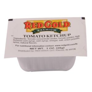 KETCHUP FCY DUNK CUPS 250-1Z RED GOLD | Packaged