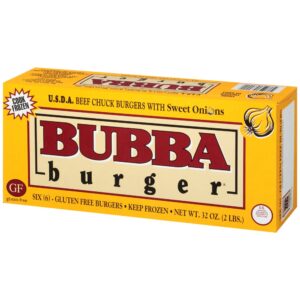 Bubba Sweet Onion Burgers | Packaged