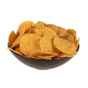 Yellow Round Corn Tortilla Chips | Styled