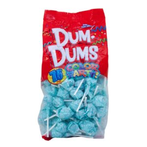 Dum Dums Light Blue Suckers | Packaged