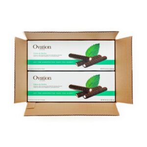 Dark Chocolate Mint Sticks | Packaged