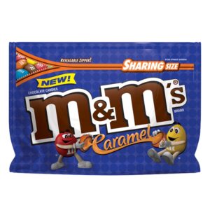 Caramel M&Ms Stand Up Bag | Packaged
