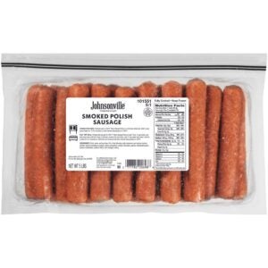 SAUSAGE POLISH CKD 5/# 2-5# JHNSVL | Packaged