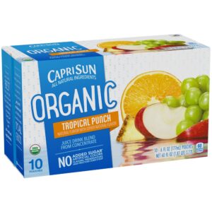 Organic Tropical Fruit Punch Capri Sun | Packaged
