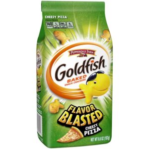 Flavor Blasted Xplosive Cheesy Pizza Goldfish Crackers | Packaged