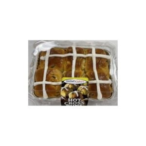 Hot Cross Mixed Fruit Buns | Packaged