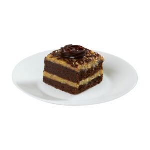 German Chocolate Cake Slice | Styled