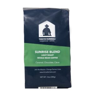 Thrive Sunrise Blend Whole Bean Coffee | Packaged