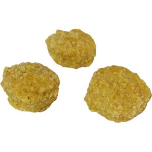 Golden Crispy Fritter Chicken, Whole Grain, Breaded, Popcorn | Raw Item