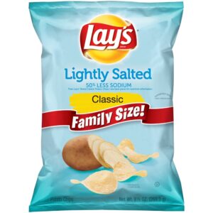 Family Size Lightly Salted Classic Lay's Potato Chips | Packaged