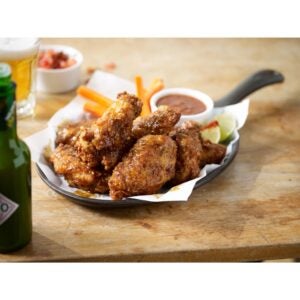 Breaded Bone-In Chicken Wing Sections | Styled
