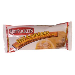 Beef & Cheddar Hot Pockets | Packaged