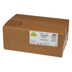 Organic Random Boneless Skinless Chicken Thighs | Corrugated Box