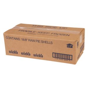 Shell Pie 8" Plain Raw 6-3ct Wick | Corrugated Box