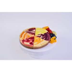 Fruit Swirl Variety Cheesecake | Styled