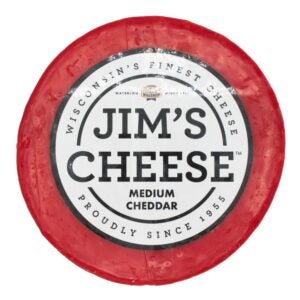 Jim's Cheese Medium Cheddar 1Ib | Packaged