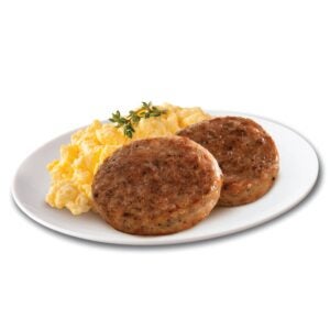 Cooked Sausage Patties | Styled