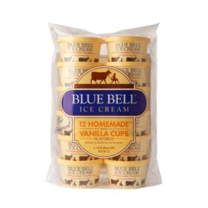 Blue Bell Homemade Vanilla Ice Creams Cups | Packaged