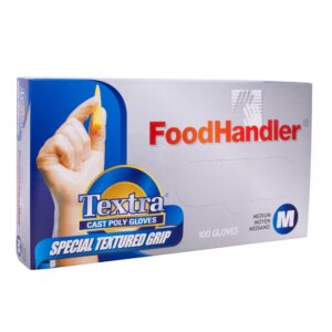 Textra Cast Poly Gloves | Packaged