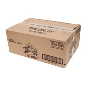 Bagel Whole Grain White 72-2z Lender | Corrugated Box