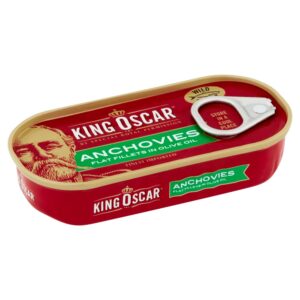 King Oscar Flat Fillet Anchovy In Olive | Packaged