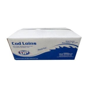 Atlantic Cod Loin, Wild-caught, Boneless Skinless | Corrugated Box