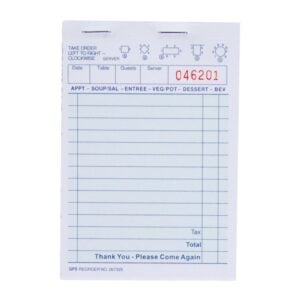 Guest Check Books | Raw Item