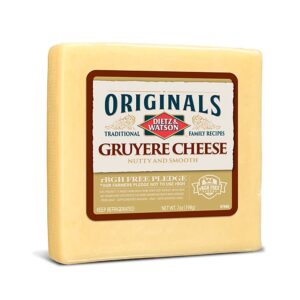 Dietz & Watson Gruyere Cheese 7oz | Packaged