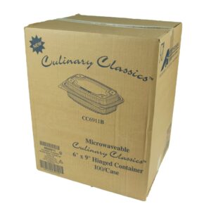 CONTAINER 1 CPT 6x9 HNGLID 1-100CT | Corrugated Box