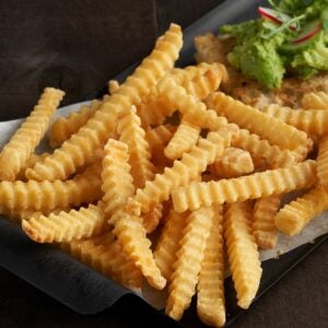 Crinkle Cut French Fries | Styled