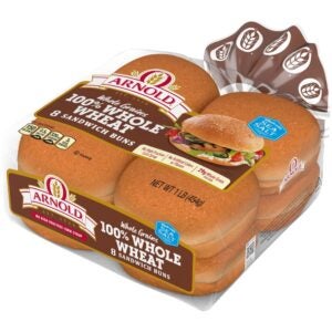 100% Whole Wheat Sandwich Buns | Packaged