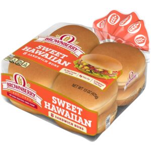 Sweet Hawaiian Sandwich Buns | Packaged