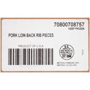 Pork Rib Back Prtn 27.3#avg Smthf | Corrugated Box