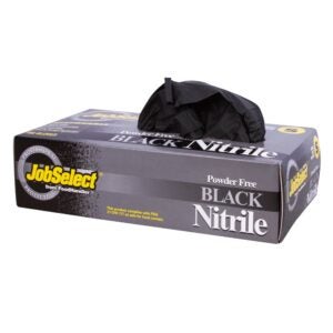 Small Powder-Free Nitrile Gloves, Black | Raw Item