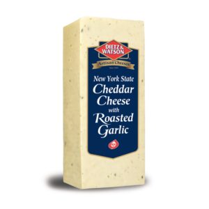 Dietz & Watson Cheddar Cheese With Roasted Garlic | Packaged