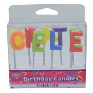 Celebrate Letter Candles | Packaged